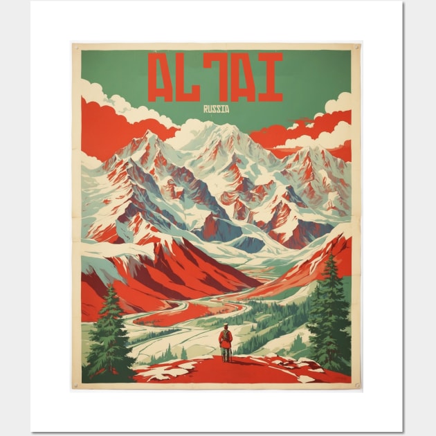 Altay Russia Vintage Tourism Poster Wall Art by TravelersGems